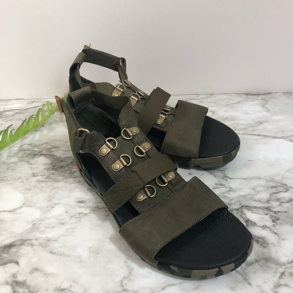 Sorel Torpeda Carly Nori Camo Gladiator Sandal Women's Size 6
